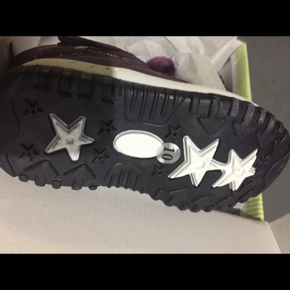 Purple Tassel Snowflake Snow BootGirls,Toddler 10 - Picture 3 of 3